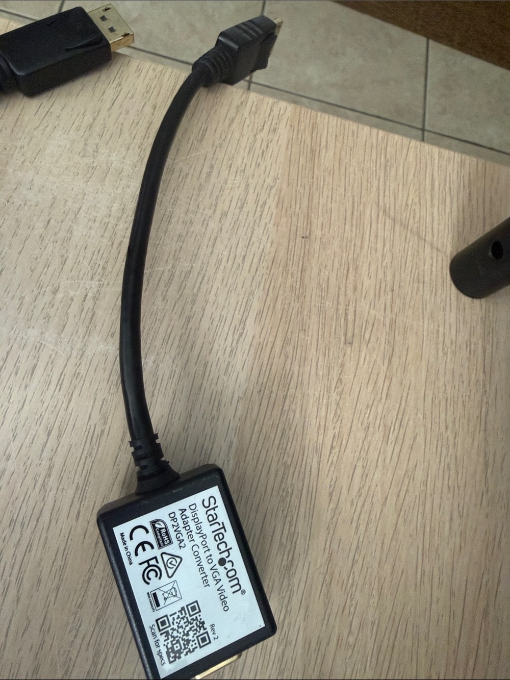 StarTech.com DisplayPort to VGA Active Adapter - Black